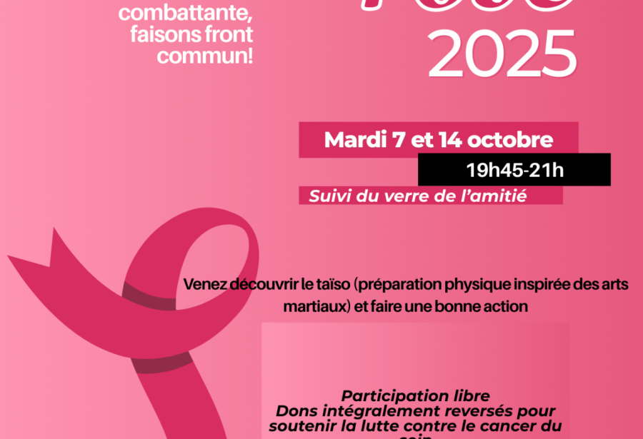 OCTOBRE ROSE AU DOJO